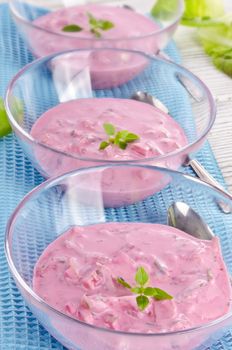 Cold beet soup