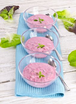 Cold beet soup