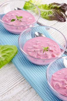 Cold beet soup