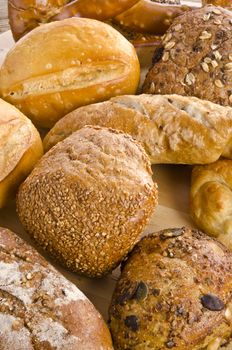 mixed bread rolls