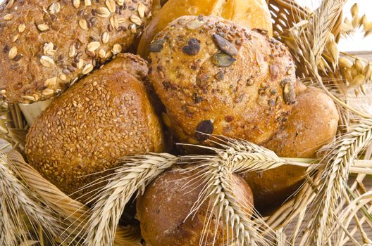 mixed bread rolls