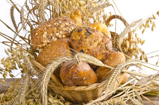 mixed bread rolls