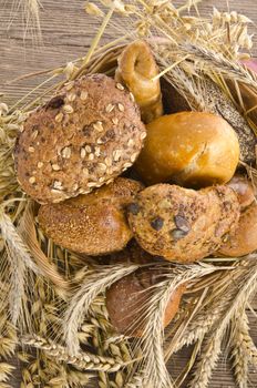 mixed bread rolls