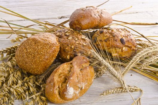 mixed bread rolls