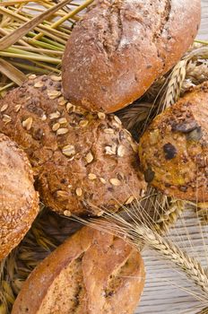 mixed bread rolls