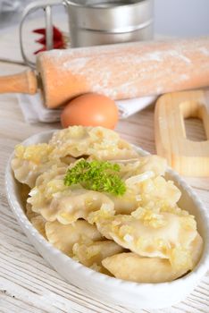 Pierogi.Polish christmas dish