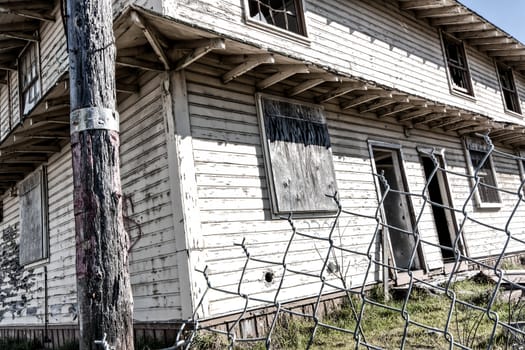 Abandoned Fort Ord Army Post in Monterey, California.