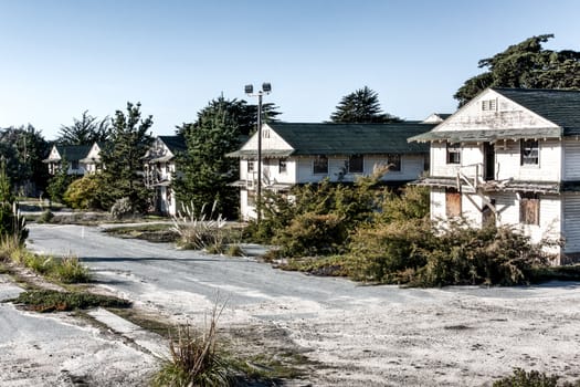 Abandoned Fort Ord Army Post in Monterey, California.