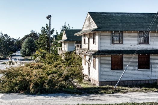 Abandoned Fort Ord Army Post in Monterey, California.