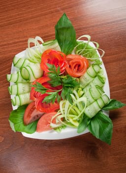 Italian cuisine.vegetable arrangement 