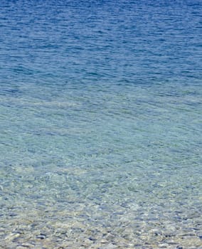 Rock and clear water at shore of Georgian Bay Ontario