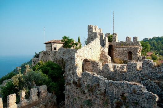 fortress walls in Alania, Turkey