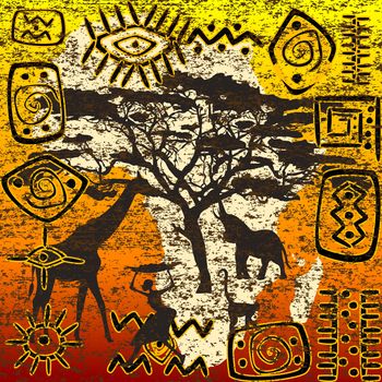 African symbols set