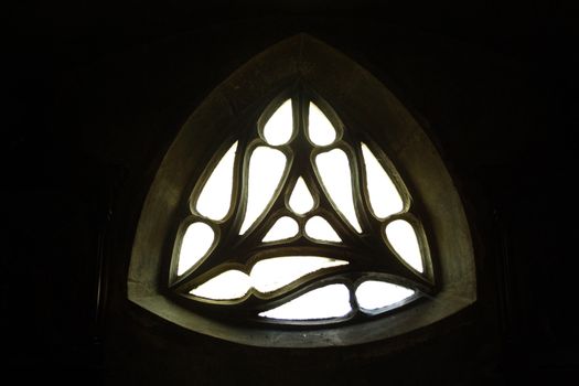 Gothic window in a german church.