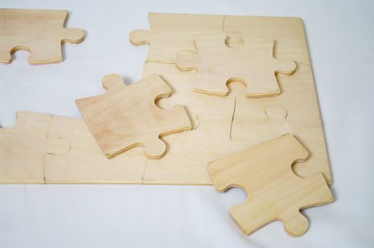 Blank puzzel pieces