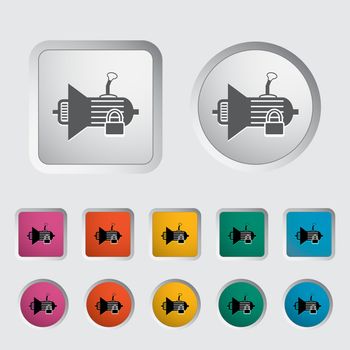 Icon gear. Vector illustration EPS.