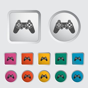 Game single icon. Vector illustration.