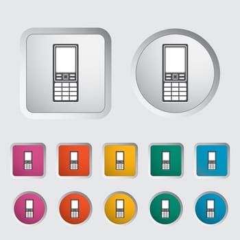 Phone single icon. Vector illustration.