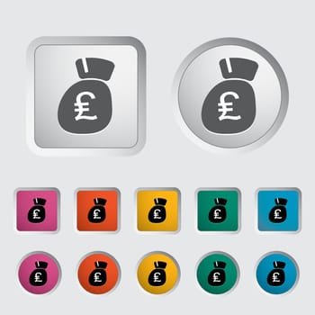 Pound sterling icon. Vector illustration.