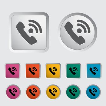 Office phone icon. Vector illustration.