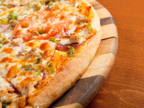 Tasty Italian pizza.Neapolitan,Close-up