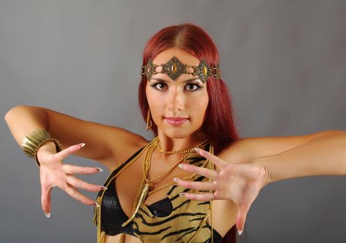 Sexy wild woman  amazon  .young warrior woman 