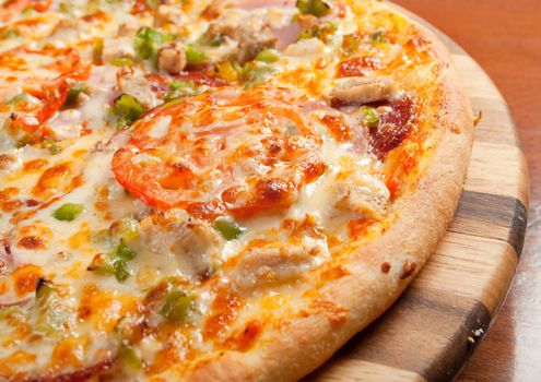 Cheese Pizza .Close-up