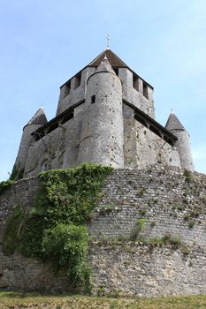 tower or keep of a castle medieval town of Provins