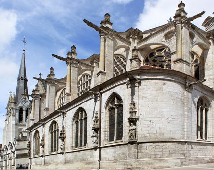 Photo of the architecture of the holy church of Montargis France