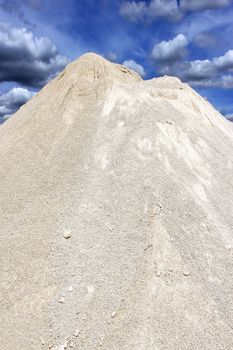 one of white sand in a sand pit