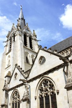 photograph of the steeple of the church holy-madeleine of Montargis