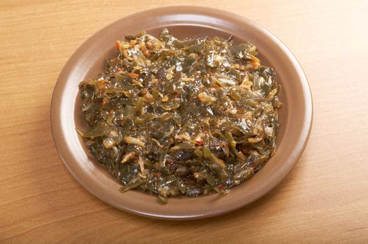 algaes salad -Laminaria.Healthy Seaweed