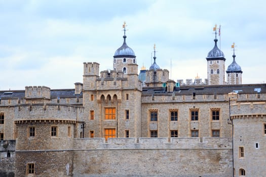 Tower of London at dusk, England United Kingdom