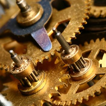 time gear inside my rare clock