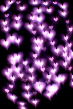 bokeh hearts background abstract macro