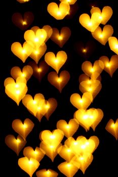 bokeh hearts background abstract macro