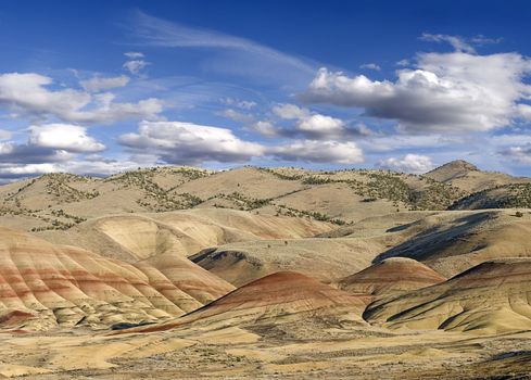 Cropped 2 image stitch, Painted Hills, Oregon.