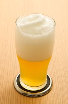 wheat beer in a glass