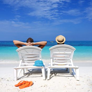 Couple on a tropical beach