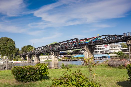 Steel Bridge of the River Kwai in Thailand