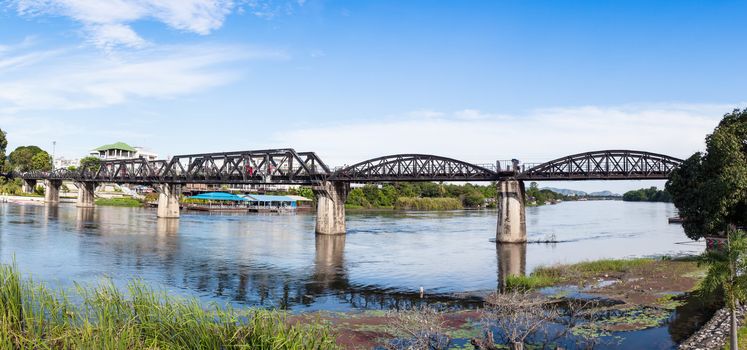 Steel Bridge of the River Kwai in Thailand