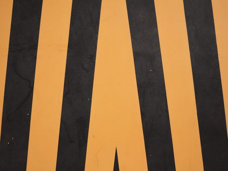 Yellow and black warning sign