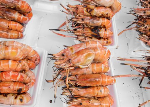 Grilled prawns for sale