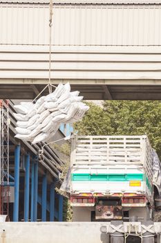 loading truck with bag