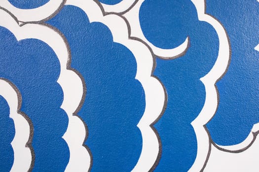 Abstract cloud on wall