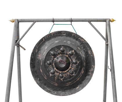 old gong in thai temple
