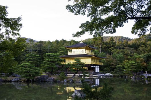 The Kinkakuji temple (aka Golden Pavillon) in Kyoto,Japan 