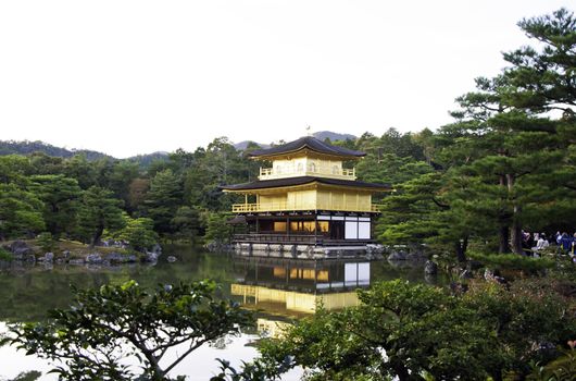 Kinkakuji Temple (The Golden Pavilion) in Kyoto, Japan 