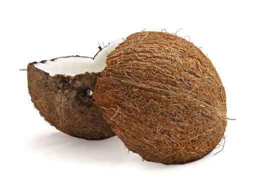 Coconut isolated on white