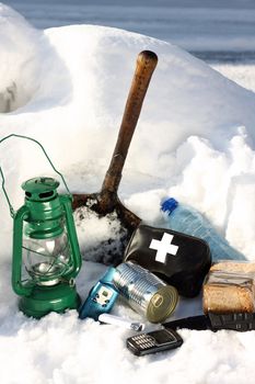 Items for emergency in snow storm
